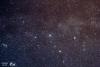Bild 2: Das Sternbild Cassiopeia mit ihren farbigen Sternen